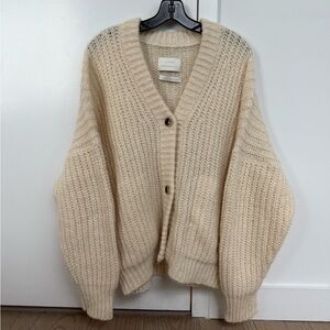 Lauren Manoogian Cream Knit Cardigan